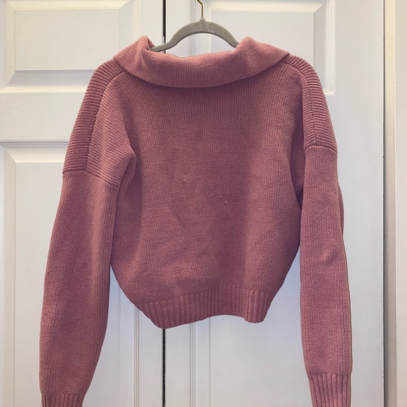 Abercrombie and Fitch Mauve Soft Pink Sweater x-small - Picture 3 of 4
